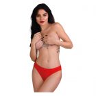 Daring Intimates Nicolette Crotchless Slip Rood S/M