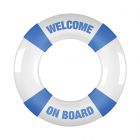 Shots Toys Buoy Cockring Welcome On Board blauw