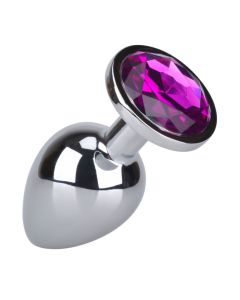 Ohh! Anal Plug Medium Zilver/Paars
