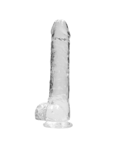 Bang It Real Dildo no. 6 Met Ballen Transparant