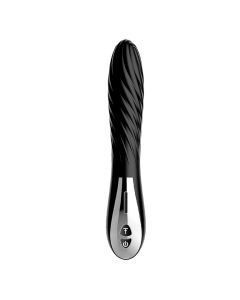 Midnight Magic Spiral Twist Vibrator Zwart