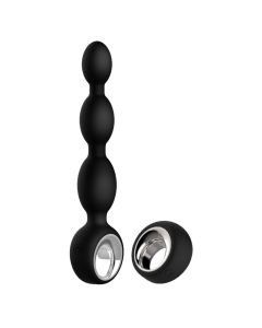 Midnight Magic Dione Remote Vibrating Anal Beads Zwart