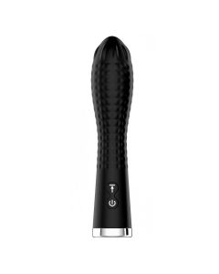 Midnight Magic Diamond Thruster Vibrator Zwart