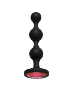 Doc Johnson Booty Bling Buttplug Zwart met Roze