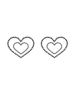 Bijoux Indescrets Skin Jewelry Mimi Hearts Zwart