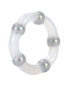 Metallic Bead Cockring Transparant