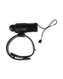 California Exotic Novelties Leather Cockring met Micro Stimulator