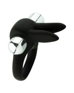 Lovetoy Duosense Vibrating Rabbit Cockring Zwart