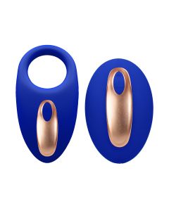 Elegance Poise Vibrerende Cockring + Stimulator Blauw