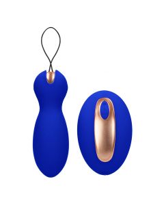 Elegance Purity Vibrerend Eitje + Stimulator Blauw