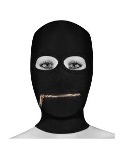Ouch! Extreme Zipper Mask Mouth Zipper Zwart