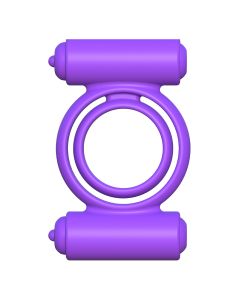 C-Ringz Silicone Double Delight Cockring Paars