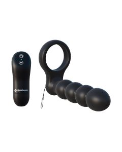 C-Ringz Remote Double Penetrator Cockring Zwart