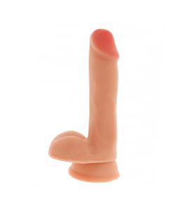 Get Real 6" Dual Density Dildo Met Ballen Blank