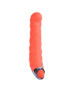 Infinity Lined Vibe 6,5 Inch Orange Vibrator