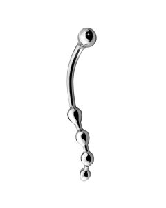 Metal Worx Curve Dildo Zilver