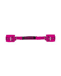 Ouch! Adjustable Leren Handboeien Roze