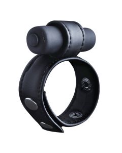 Ouch! Leather Cock Ring Zwart