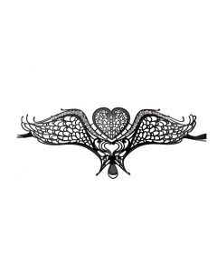 Ouch! Swan Masquerade Masker Zwart