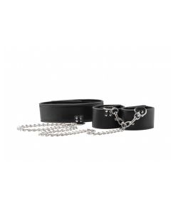 Ouch! Reversible Hals en Handboeien Zwart
