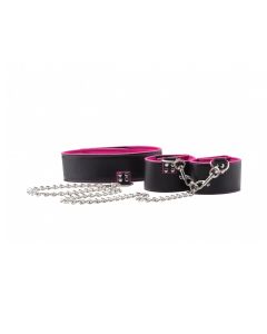 Ouch! Reversible Hals en Handboeien Roze