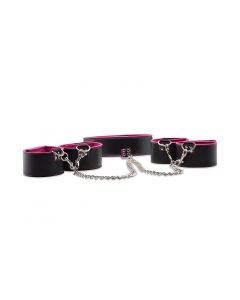 Ouch! Reversible Hals/Hand/Enkel Boeien Set Roze