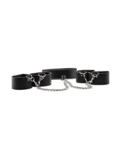 Ouch! Reversible Hals/Hand/Enkel Boeien Set Zwart