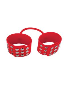 Ouch! Silicone Cuffs Handboeien Rood