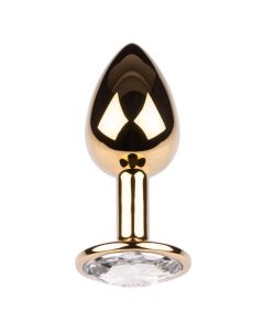 Plug It Strass Buttplug Small Goud/Zilver