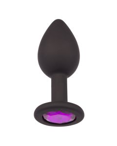 Plug It Strass Buttplug Small Zwart/Paars