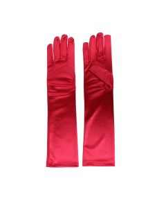 Satin Gloves Rood
