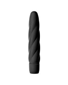 Shots vibrator Silicone Twist zwart