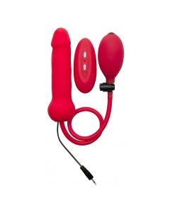 Ouch! Inflatable Vibrating Silicone Vibrator Rood