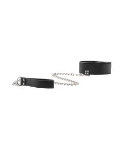 Ouch! Reversible Collar With Leash Halsband Zwart