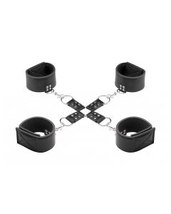 Ouch! Reversible Hogtie Boeien Set Zwart