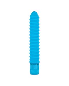 Funky Ribbed Vibe Vibrator Blue